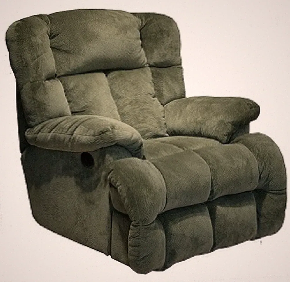 6541-7-2334-15 Catnapper Cloud 12 Lay Flat Chaise With Power Recline (Sage)