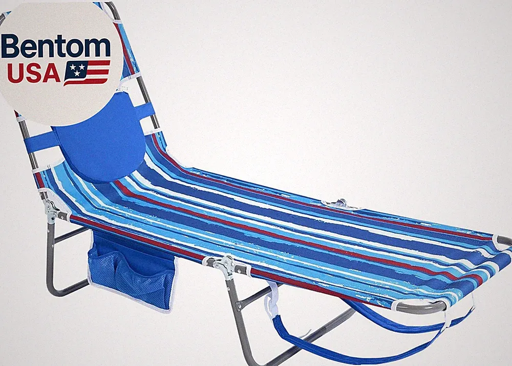 Beach Lounge Chair, Backpack Reclining Beach Chairs Lay Flat, Sun Face down Tann