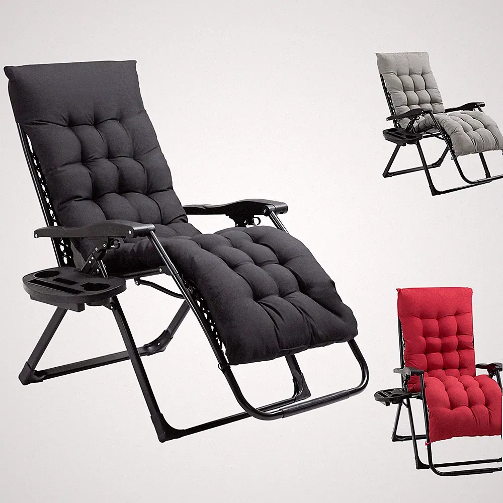 Outsunny Zero Gravity Folding Patio Recliner, Soft Reclining, Cup Holder