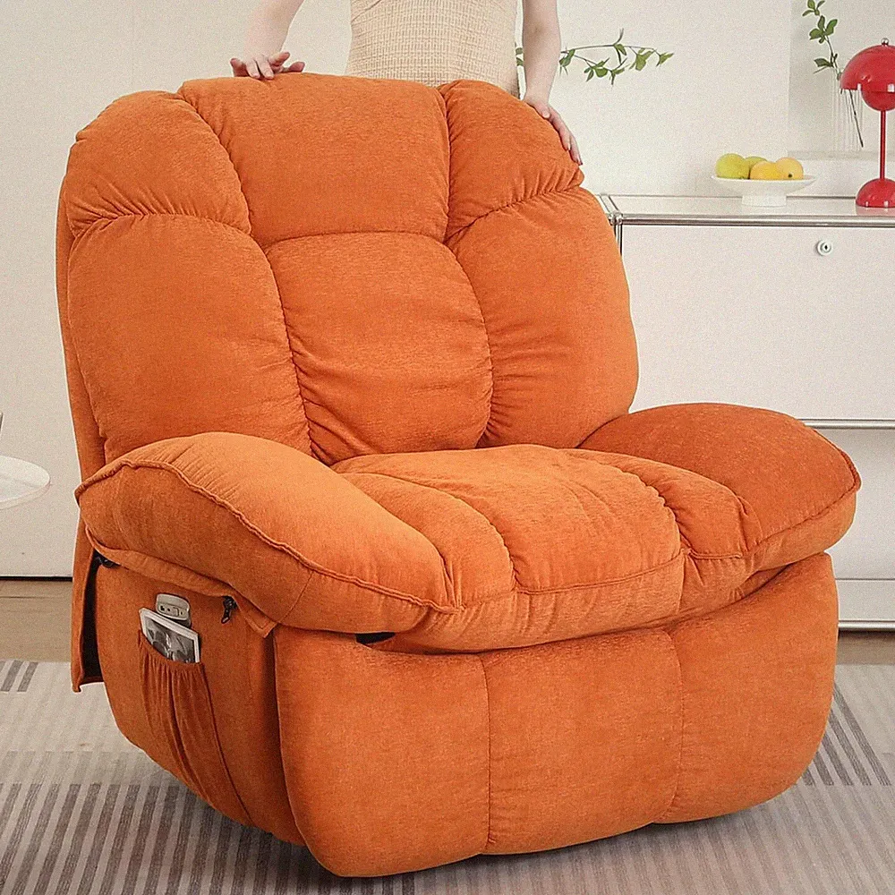 Power Recliner Chair, Modern Swivel Rocker Recliner for Adults with USB