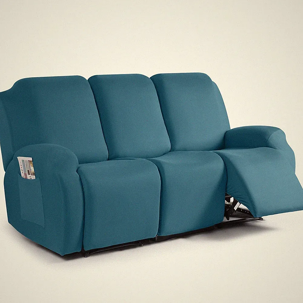 Recliner Sofa Slipcover, 3 Pieces Polyester Fabric Stretch Sofa Covers for 3...
