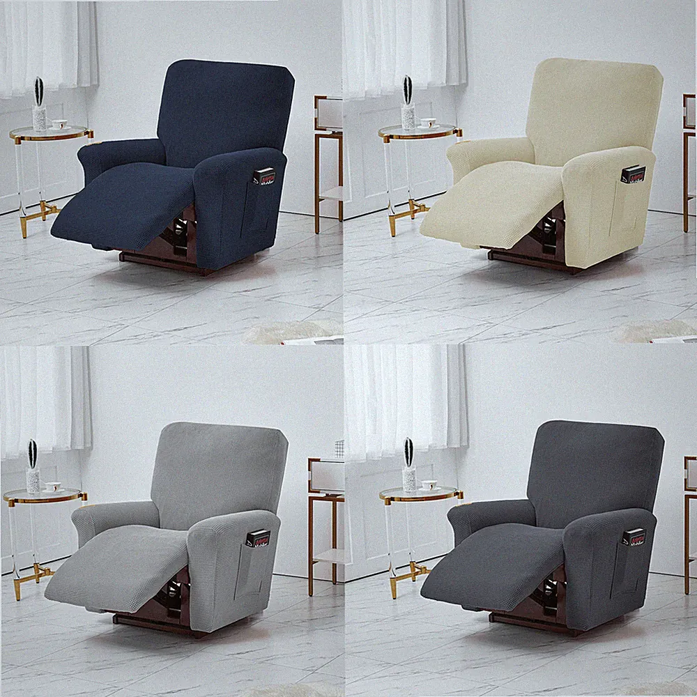 Stretch Recliner Covers Jacquard Recliner Sofa Couch Chair Slipcovers Polyester